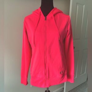 Neon pink UA Storm Sweatshirt